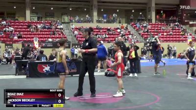 82 lbs Semifinal - Boaz Diaz, IA vs Jackson Beckley, OK