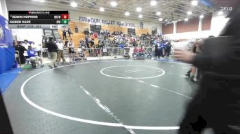 215 lbs Cons. Round 6 - Kaiden Hare, Sierra Vista vs Edwin Hopkins, Westminster