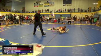 87 lbs Round 4 - Parker Landers, Wichita Training Center vs Teagan Richardson, Pratt Wrestling Club