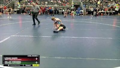 75 lbs Cons. Round 2 - Kellen Wiederin, Moen Wrestling Academy vs Logan Oakes, Sebolt Wrestling Academy