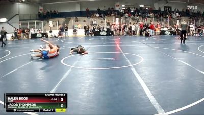 145 lbs Champ. Round 2 - Halen Boos, Hart vs Jacob Thompson, Michigan Grappler Training Cen