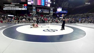 100 lbs Cons. Rd Of 16 - Brody Compau, MI vs Alejandro De La Rosa, AZ