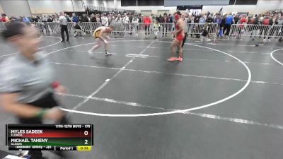 175 lbs Cons. Round 4 - Michael Taheny, Illinois vs Myles Sadeek, Florida