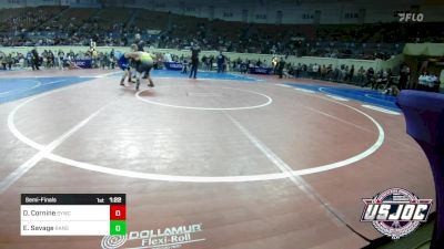 105 lbs Semifinal - Davis Cornine, Sedalia Youth Wrestling Club vs Evan Savage, Ranger 47 Wrestling Club