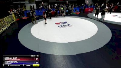 92 lbs Round 2 - Jordan Ruiz, Rough House Wrestling vs Hiram Suhail, California