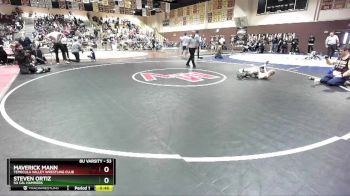 53 lbs Semifinal - Maverick Mann, Temecula Valley Wrestling Club vs Steven Ortiz, So Cal Hammers