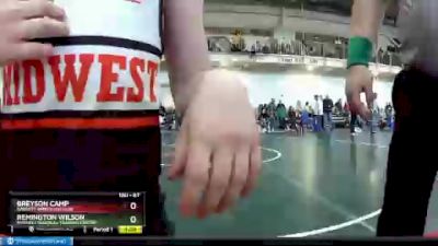 67 lbs Champ. Round 1 - Remington Wilson, Midwest Regional Training Center vs Breyson Camp, Garrett Wrestling Club