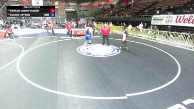 175 lbs Cons. Semis - Francois Landry Ngambia vs Lucius Hayden, Bay Area Dragons Wrestling Center