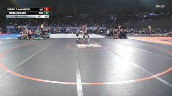 6A/5A Girls 100 Cons. Round 1 - Madalyn Ladd, Summit Girls vs Cheryle Nakamoto, Glencoe Girls