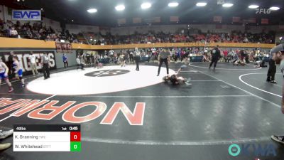 49 lbs Semifinal - Kingston Branning, Tuttle Wrestling Club vs Weston Whitehead, Standfast