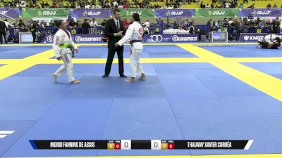 Thauany Xavier Corrêa vs Ingrid Fahning De Assis 2025 Brasileiro Jiu-Jitsu IBJJF
