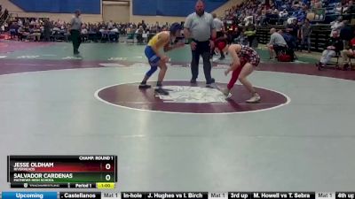 1 - 113 lbs Cons. Round 3 - Jesse Oldham, Riverheads vs Salvador Cardenas, Mathews High School