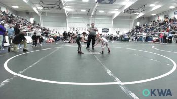 46 lbs Quarterfinal - Rhett Green, Marlow Outlaws vs Gabriel Morales, Cotton County Wrestling Club