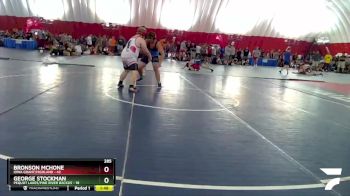 285 lbs Round 3 (4 Team) - George Stockman, Pequot Lakes/Pine River Backus vs Bronson McHone, Iowa Grant/Highland