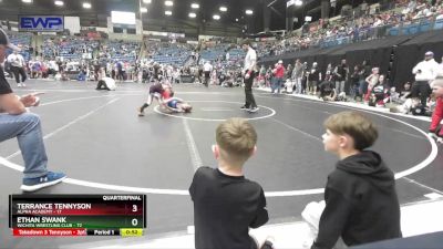 67 lbs Quarterfinal - Terrance Tennyson, Alpha Academy vs Ethan Swank, Wichita Wrestling Club