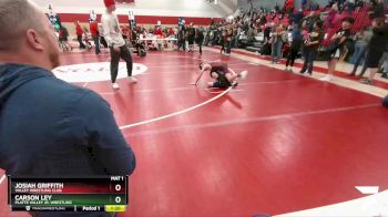 68-74 lbs Round 5 - Josiah Griffith, Valley Wrestling Club vs Carson Ley, Platte Valley Jr. Wrestling