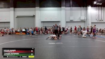 57 lbs Round 6 (10 Team) - Myles Maines, Untouchables vs Cayden Petersen, Oklahoma Elite