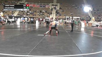 1A-4A 126 Quarterfinal - Dylan Price, Tallassee vs Owen Young, Cleburne County