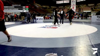 Cadet Girls - 125 lbs Semis - Giuliana Friend, PRIDE Wrestling Club vs AlexAndrea Corona, Blazers Wrestling Club