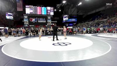 95 lbs Cons. Quarters - Madyn Overman, AZ vs Kendra Ege, IL