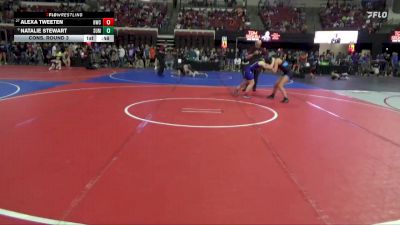 130 lbs Cons. Round 3 - Alexa Tweeten, Havre Wrestling Club vs Natalie Stewart, Big Game Wrestling Club MT