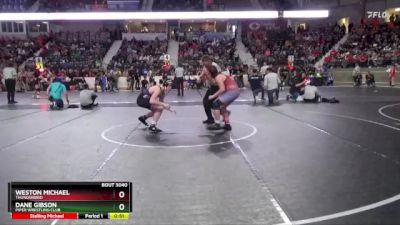 150 lbs Cons. Round 3 - Dane Gibson, Piper Wrestling Club vs Weston Michael, Thunderbird