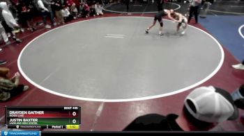 132 lbs Cons. Round 2 - Justin Baxter, Lakeland High School vs Drayden Gaither, Moses Lake