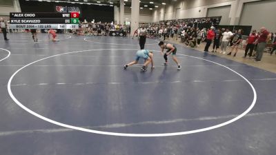 132 lbs Cons. Semis - Kyle Scavuzzo, Seasons Freestyle Club vs Alex Choo, Wolf Pack Wrestling TX