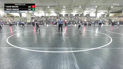 75 lbs Cons. Round 1 - Gavin Nielsen, Seymour Youth Wrestling Club vs Brody Marion, Iron Knights