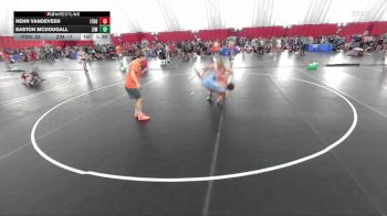 150 lbs Round 2 (8 Team) - Easton McDougall, Zimmerman vs Renn VanDeveer, Illinois Top Dawgs Orange