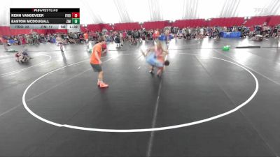 150 lbs Round 2 (8 Team) - Easton McDougall, Zimmerman vs Renn VanDeveer, Illinois Top Dawgs Orange