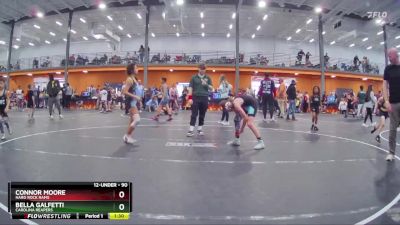 90 lbs Cons. Semi - Connor Moore, Hard Rock Rams vs Bella Galfetti, Carolina Reapers