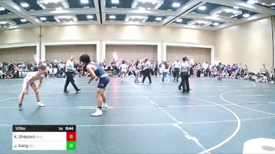 123 lbs Consi Of 32 #1 - Kaleb Shepard, Aniciente TC vs Jake Kang, Del Norte HS WC