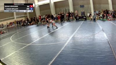 84 lbs Quarters - Isaiah Aragundi, California vs Logan Spillett, American Falls Wrestling Club
