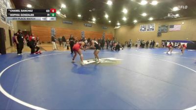 140 lbs 5th Place Match - Sophia Gonzales, Pioneer Valley vs Chanel Sanchez, Kerman