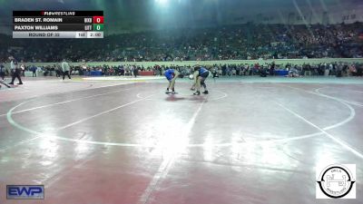 96 lbs Round Of 32 - Braden St. Romain, Bixby vs Paxton Williams, Little Axe Takedown Club