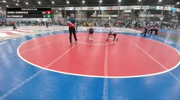 100 lbs Quarterfinal - Eli Franklin, Team Champs vs Aksel Nordvold, Stanley County AAU