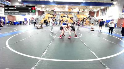 109-119 lbs Cons. Semi - William Max, Savage House vs Masao Parsons, Reign WC
