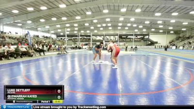 285 lbs 5th Place Match - Quswarrah Kayed, Potomac Senior vs Luke Dettleff, McLean