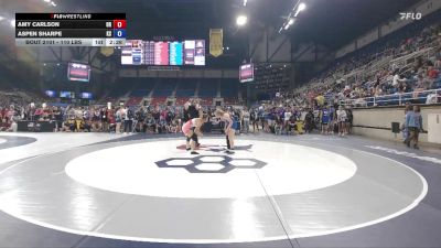 110 lbs Cons. Sub-rd Of 32 - Amy Carlson, OR vs Aspen Sharpe, KS