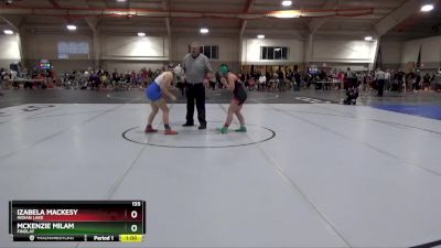 135 lbs Cons. Round 3 - Izabela Mackesy, Indian Lake vs McKenzie Milam, Findlay