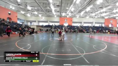 197 lbs Quarterfinal - Dustin Koskinen-Falls, Oswego State vs Carson Licastri, Oneonta State