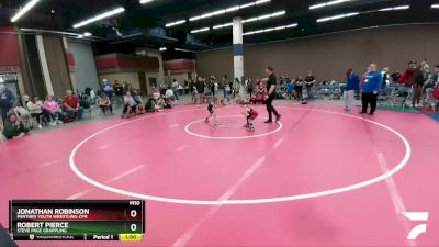 49 lbs Quarterfinal - Jonathan Robinson, Panther Youth Wrestling-CPR vs Robert Pierce, Steve Page Grappling