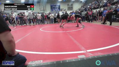 97 lbs Rr Rnd 1 - Karlye Brown, Wagoner Takedown Club vs Paisley Heflin, Vinita Kids Wrestling