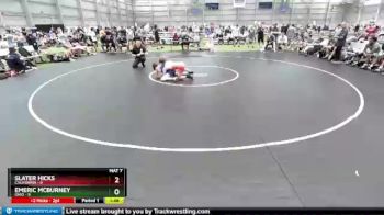 100 lbs Round 3 (8 Team) - Slater Hicks, California vs Emeric McBurney, Ohio