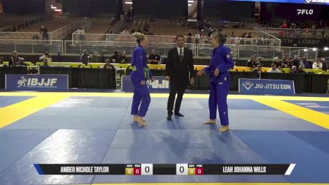 Leah Johanna Wills vs Amber Nichole Taylor 2025 Pan Jiu Jitsu IBJJF Championship