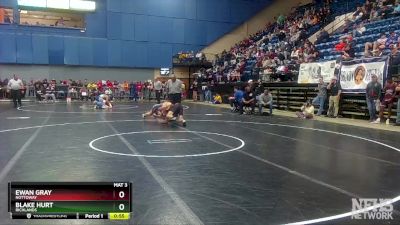 2 - 120 lbs Cons. Round 2 - Blake Hurt, Richlands vs Ewan Gray, Nottoway