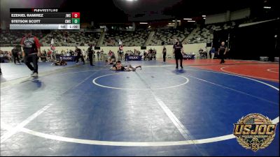 73 lbs 3rd Place - Ezekiel Ramirez, Juggernaut Wrestling Club vs Stetson Scott, Cowboy Wrestling Club