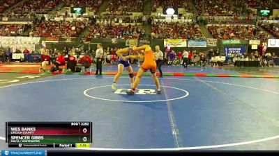 Semifinal - Wes Banks, Lincoln County vs Spencer Gibbs, Malta / Whitewater