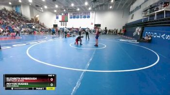 128-138 lbs Cons. Round 1 - Elizabeth Kimbrough, Sage Valley Jr High vs Peyton Hughes, Dean Morgan